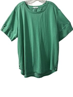 Green Short Sleeve Sweatshirt